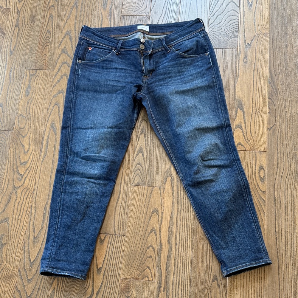 Hudson Jeans Dark Blue Cropped Ankle Jeans